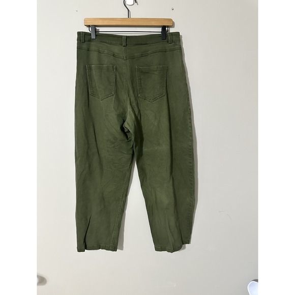 High Rise Green Jeans - Picture 3 of 7